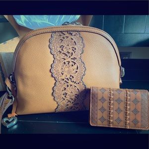 Brighton crossbody with coordinating small wallet